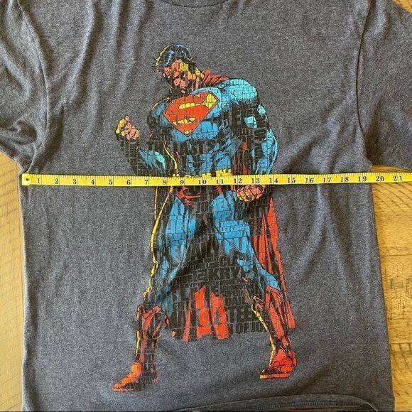 Vintage Superman Tshirt with Topography - Large‎ - Picture 5 of 6